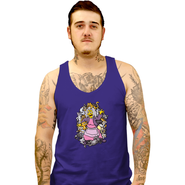 Secret_Shirts Tank Top, Unisex / Small / Violet Ameri-cat Beauty