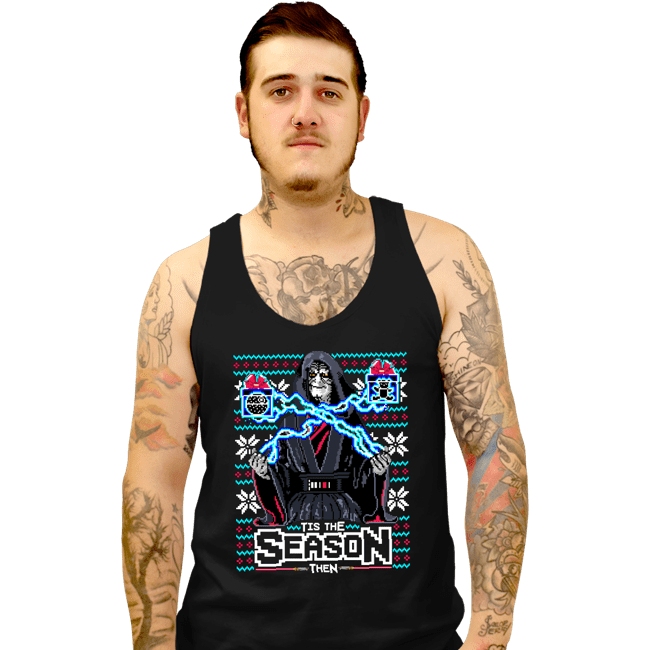 Daily_Deal_Shirts Tank Top, Unisex / Small / Black Tis The Season Then