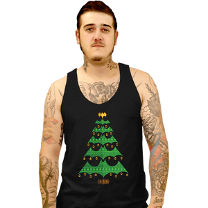 Daily_Deal_Shirts Tank Top, Unisex / Small / Black Holy Christmas Tree, Batman!