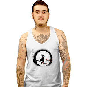 Shirts Tank Top, Unisex / Small / White Jiji Under The Moon