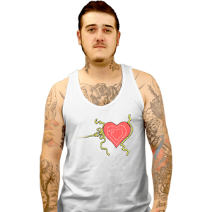 Shirts Tank Top, Unisex / Small / White Grinch Heart