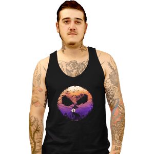 Shirts Tank Top, Unisex / Small / Black Skellington Night