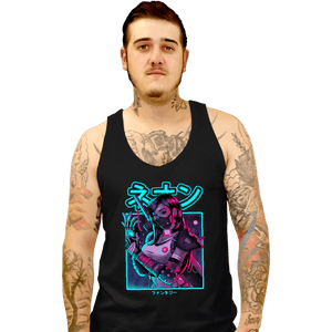 Shirts Tank Top, Unisex / Small / Black Neon Fantasy VII