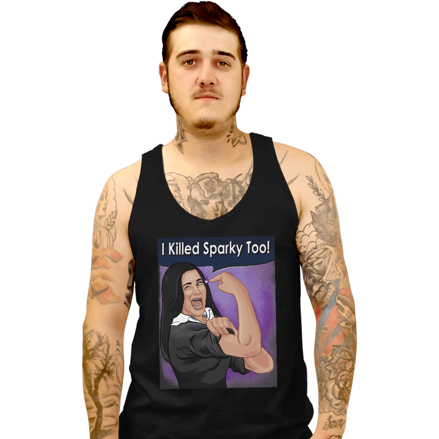 Secret_Shirts Tank Top, Unisex / Small / Black Sparky Too!