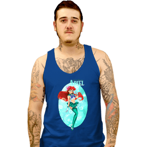 Secret_Shirts Tank Top, Unisex / Small / Royal Blue Sailor Ariel