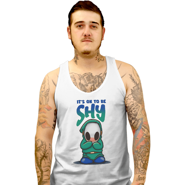 Shirts Tank Top, Unisex / Small / White Shy!