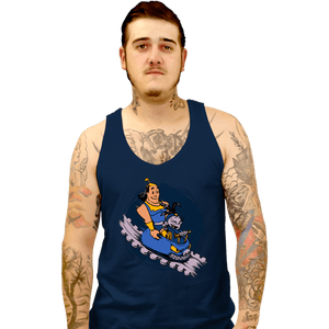 Daily_Deal_Shirts Tank Top, Unisex / Small / Navy Emperor's New Roller Coaster