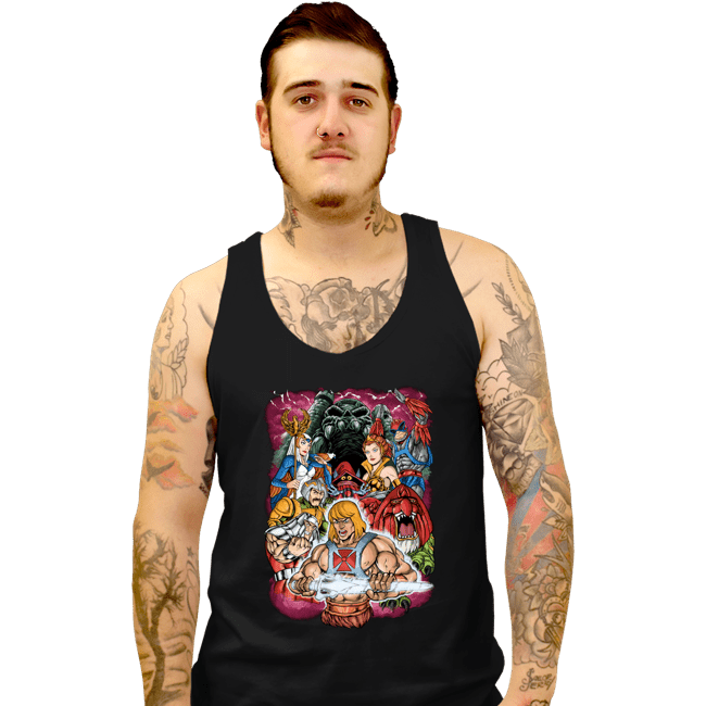 Shirts Tank Top, Unisex / Small / Black Eternia Warrior