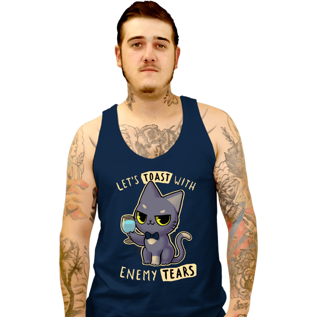Daily_Deal_Shirts Tank Top, Unisex / Small / Navy Enemy Tears
