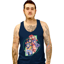 Load image into Gallery viewer, Daily_Deal_Shirts Tank Top, Unisex / Small / Navy Robot Hearts
