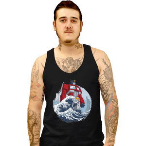 Shirts Tank Top, Unisex / Small / Black Wave Optimus