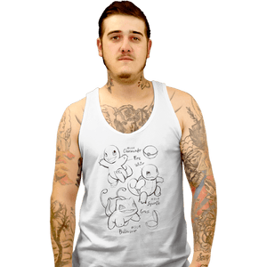 Shirts Tank Top, Unisex / Small / White Childhood Sketch