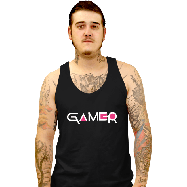 Secret_Shirts Tank Top, Unisex / Small / Black Squid Gamer