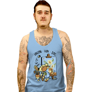 Daily_Deal_Shirts Tank Top, Unisex / Small / Powder Blue Vincent Van Dog