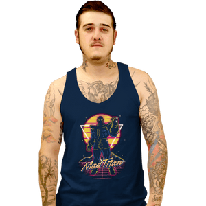 Shirts Tank Top, Unisex / Small / Navy Retro Mad Titan