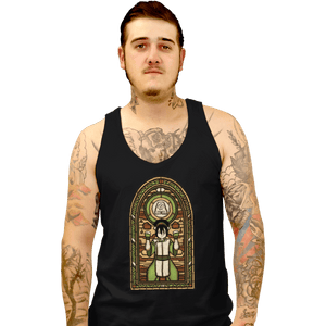 Shirts Tank Top, Unisex / Small / Black Stained Glass Toph