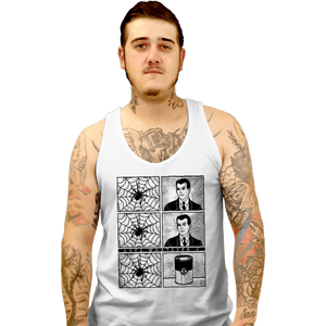 Secret_Shirts Tank Top, Unisex / Small / White Spider Can