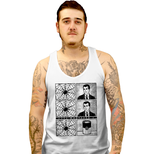 Secret_Shirts Tank Top, Unisex / Small / White Spider Can