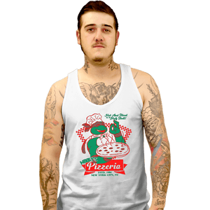 Secret_Shirts Tank Top, Unisex / Small / White Mikey's Pizzeria