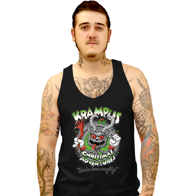 Daily_Deal_Shirts Tank Top, Unisex / Small / Black Krampus Christmas Adventures