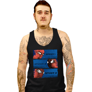 Daily_Deal_Shirts Tank Top, Unisex / Small / Black Spiders