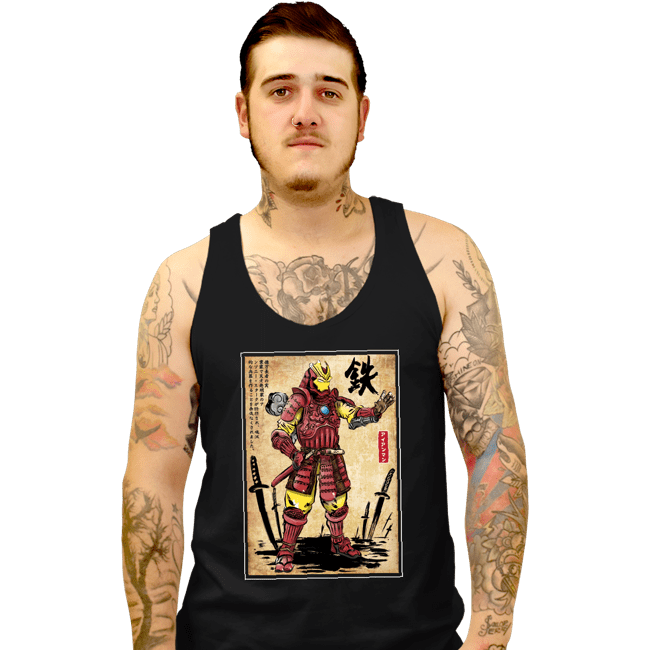 Daily_Deal_Shirts Tank Top, Unisex / Small / Black Iron Samurai