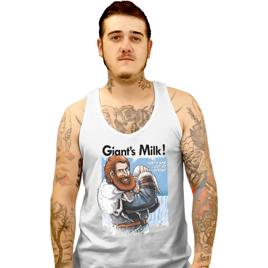 Shirts Tank Top, Unisex / Small / White Giant's Milk!