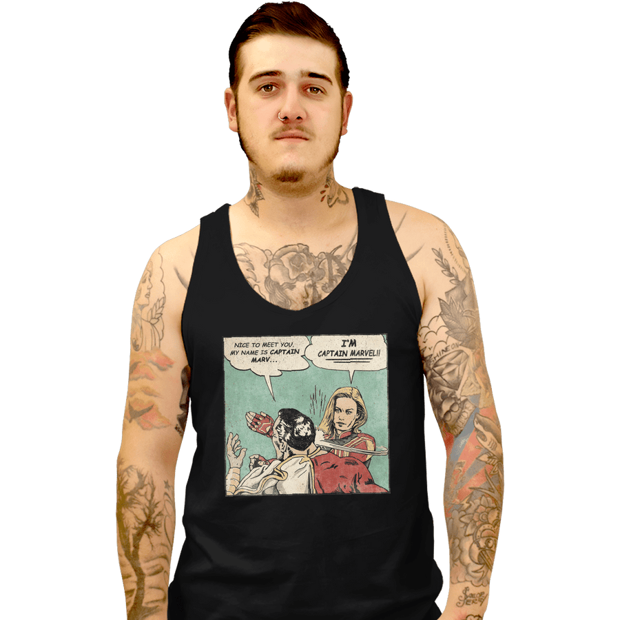 Shirts Tank Top, Unisex / Small / Black I'm Captain Marvel!