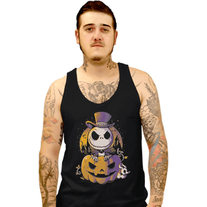 Shirts Tank Top, Unisex / Small / Black Spooky Jack