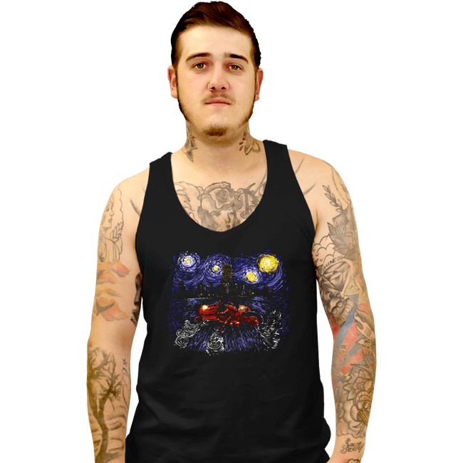 Daily_Deal_Shirts Tank Top, Unisex / Small / Black Starry Neo-Tokyo