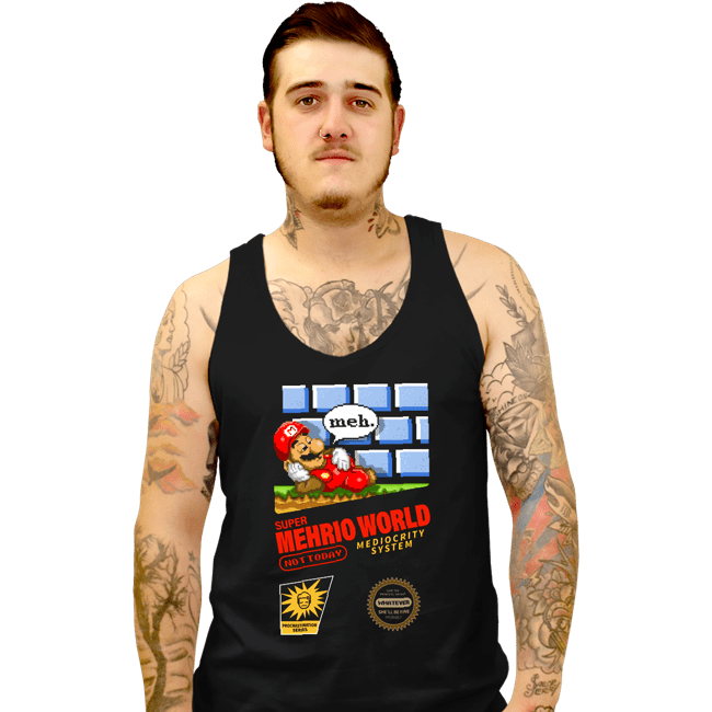 Secret_Shirts Tank Top, Unisex / Small / Black Super Mehrio