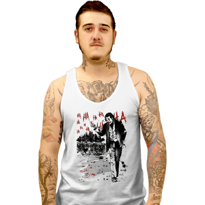 Daily_Deal_Shirts Tank Top, Unisex / Small / White Lone Comedian And Cubs