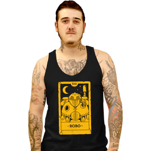 Shirts Tank Top, Unisex / Small / Black Robo Tarot Card