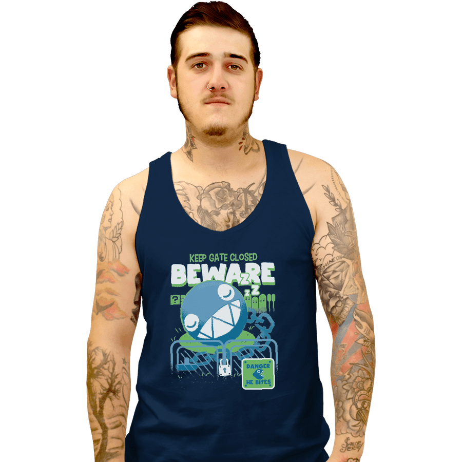 Shirts Tank Top, Unisex / Small / Navy Beware Of Chomp Chomp