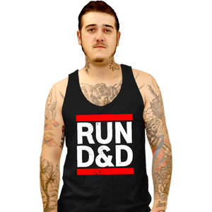 Shirts Tank Top, Unisex / Small / Black Run D&D