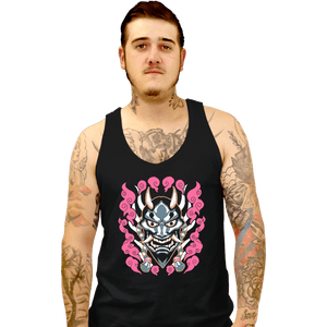 Shirts Tank Top, Unisex / Small / Black Hannya Mask