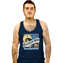 Load image into Gallery viewer, Shirts Tank Top, Unisex / Small / Navy Halloween Moon
