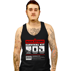 Daily_Deal_Shirts Tank Top, Unisex / Small / Black Nakatomi Survival Kit
