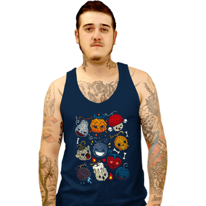 Daily_Deal_Shirts Tank Top, Unisex / Small / Navy Halloween Fruit