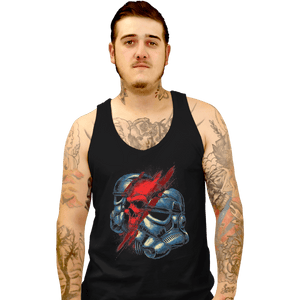 Shirts Tank Top, Unisex / Small / Black Red Storm