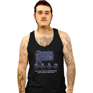 Daily_Deal_Shirts Tank Top, Unisex / Small / Black Demoralized Aliens
