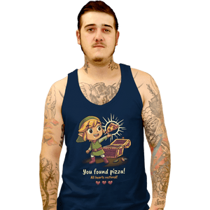 Daily_Deal_Shirts Tank Top, Unisex / Small / Navy Legendary Pizza