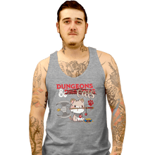 Load image into Gallery viewer, Shirts Tank Top, Unisex / Small / Sports Grey Dungeons And Cats

