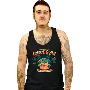 Daily_Deal_Shirts Tank Top, Unisex / Small / Black Grogu Force Gym