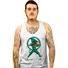 Load image into Gallery viewer, Daily_Deal_Shirts Tank Top, Unisex / Small / White Green Ranger Sumi-e
