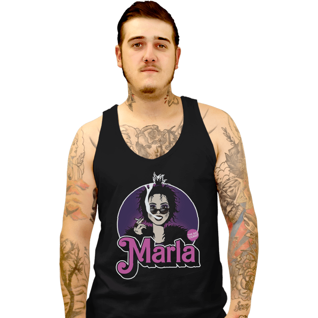 Shirts Tank Top, Unisex / Small / Black Marla Doll