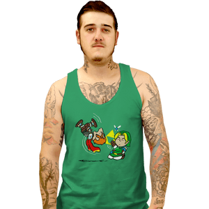 Secret_Shirts Tank Top, Unisex / Small / Irish Green Triforce Gag