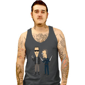 Shirts Tank Top, Unisex / Small / Charcoal T800 and T1000