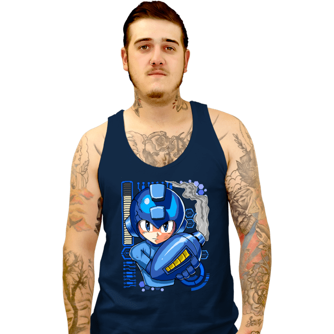 Secret_Shirts Tank Top, Unisex / Small / Navy A Metal Hero