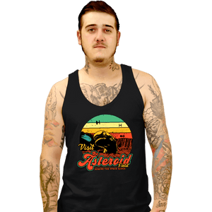 Daily_Deal_Shirts Tank Top, Unisex / Small / Black Asteroid Field